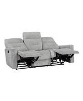 Homelegance White Label Borneo 81" Double Reclining Sofa