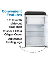 Commercial Cool 4.0 Cu. Ft. Retro Refrigerator,Black