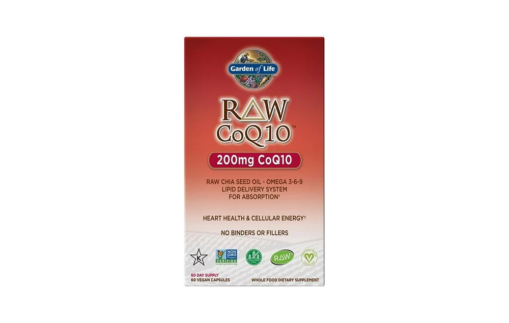 Garden of Life Raw CoQ10, 200 mg, 60 vcaps