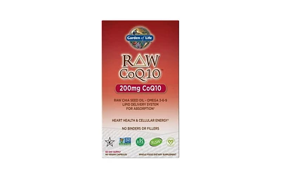 Garden of Life Raw CoQ10, 200 mg, 60 vcaps