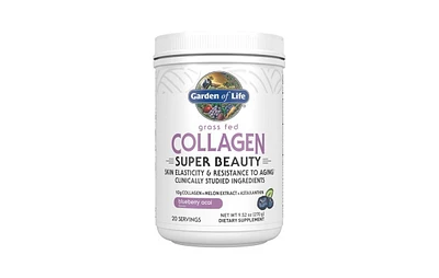 Garden of Life Collagen Super Beauty Powder, Blueberry Acai, 270 Grams Powder