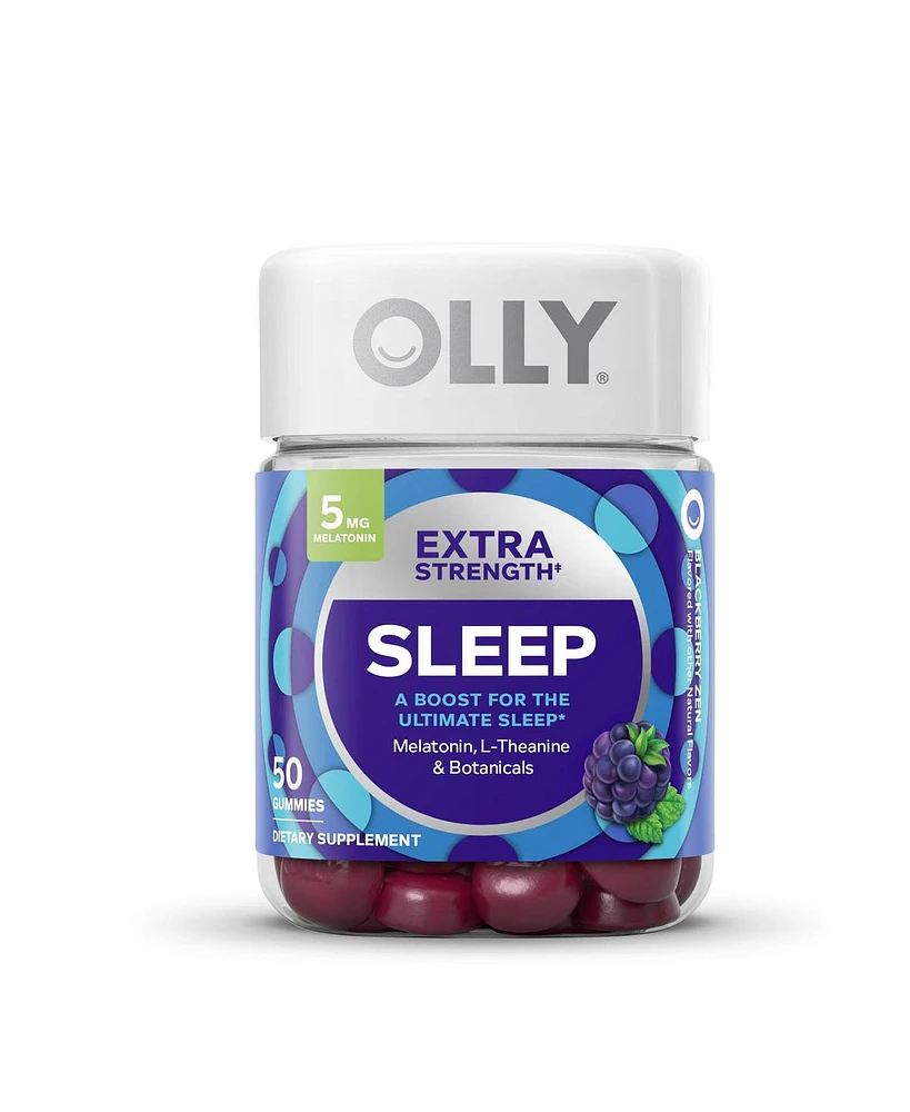 Olly Extra Strength Sleep Gummies Blackberry, 50 Count