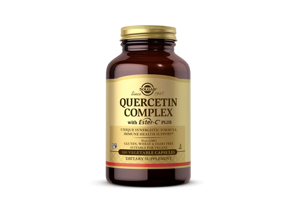 Solgar Quercetin Complex with Ester-c Plus Vegetable Capsules, 100 Veg Caps