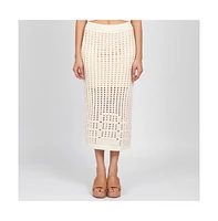 525 Women's Christina Open Stitch Midi Skirt