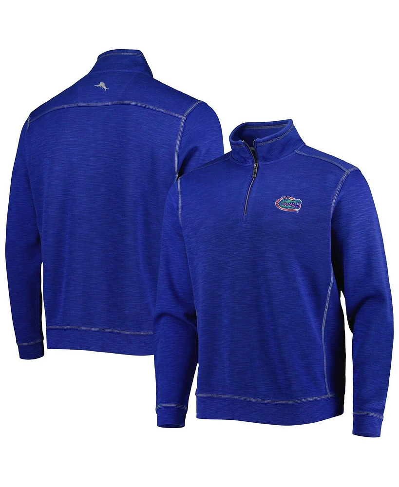 Tommy Bahama Men's Royal Florida Gators Sport Tobago Bay Tri-Blend Mock Neck Half-Zip Jacket