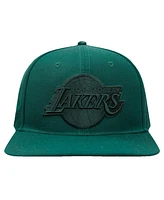 Pro Standard Men's Forest Green Los Angeles Lakers Tonal Logo Snapback Hat