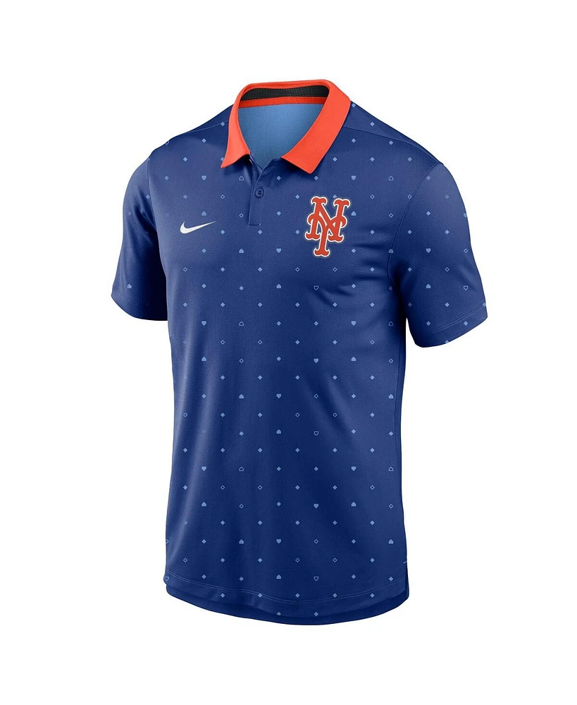 Nike Men's Royal New York Mets Legacy Icon Vapor Performance Polo