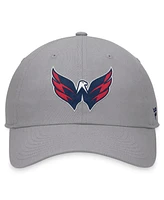 Fanatics Men's Gray Washington Capitals Extra Time Adjustable Hat