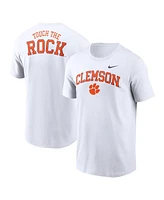 Nike Men's White Clemson Tigers Blitz 2-Hit T-Shirt