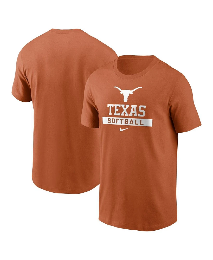 Nike Men's Texas Orange Longhorns Softball T-Shirt