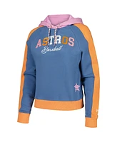 New Era Women's Light Blue Houston Astros Fashion Color Pop Pullover Hoodie