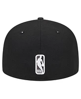 New Era Men's Black Memphis Grizzlies Active Satin Visor 59FIFTY Fitted Hat