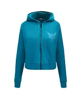 Pro Standard Women's Teal Charlotte Hornets Triple Tonal Full-Zip Hoodie