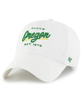 '47 Brand Women's White Oregon Ducks Sidney Clean Up Adjustable Hat