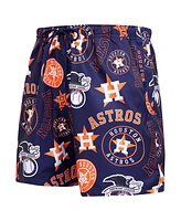 Pro Standard Men's Navy Houston Astros Toss Logo Woven Shorts