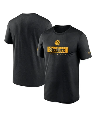 Nike Men's Black Pittsburgh Steelers Sideline Legend Performance T-Shirt