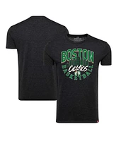 Sportiqe Men's and Women's Heather Black Boston Celtics Comfy Super Soft Tri-Blend T-Shirt