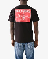 True Religion Men's Short Sleeve Puff Ladder Tee