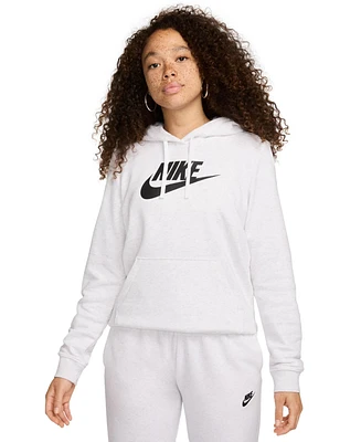 Nike Women's Sportswear Club Fleece Logo Pullover Hoodie