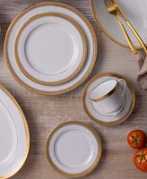 Noritake Crestwood Gold Set of 4 Bread Butter and Appetizer Plates, Service For 4