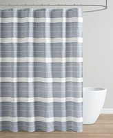 Martha Stewart Adrien Woven Stripe Shower Curtain, 72" x