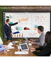 Yescom 120" Portable Detachable Projector Screen with Stand Movie Projection 16:9 Hd 1.1 Gain