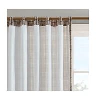 Madison Park Anaheim Plaid Curtain 1 Panel for bedroom, Rob Pocket/Back Tab fit up to 1.25 inches rod Single Living Room