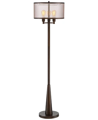 Franklin Iron Works Durango Rustic Farmhouse Vintage Standing Floor Lamp 3