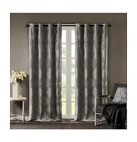 SunSmart Bentley Ogee Knitted Jacquard Total blackout curtains for bedroom