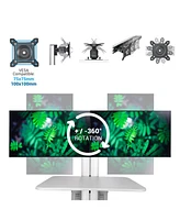 Yescom Desktop Pc Mobile Cart for Dual Monitor Wheel Printer Computer Desk Workstation