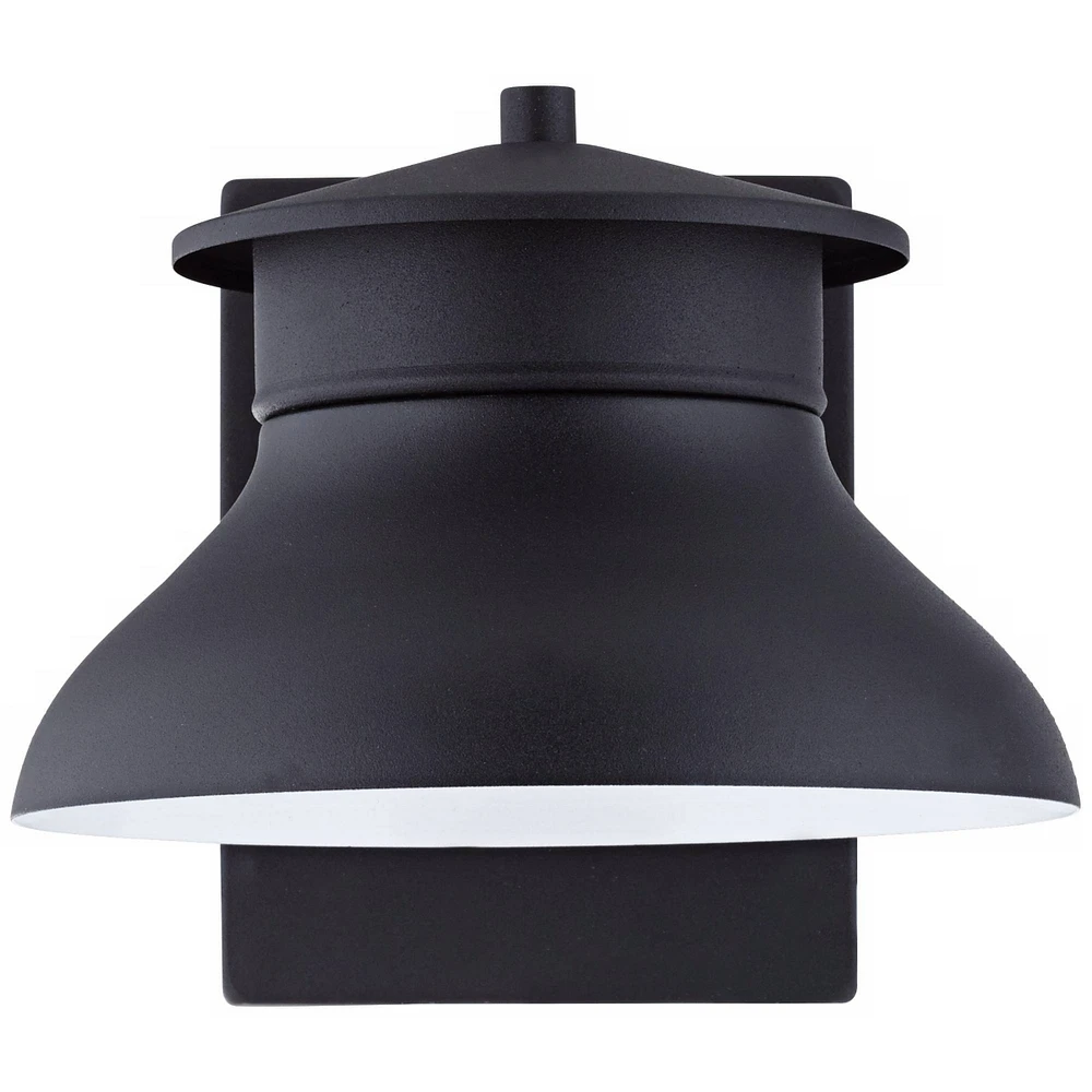 John Timberland Danbury Modern Industrial Outdoor Wall Light Fixture Led Black Steel 5" Dark Sky Design for Exterior House Porch Patio Outside Deck Ga