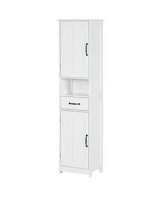 kleankin Bathroom Storage Cabinet with Open Shelf,
