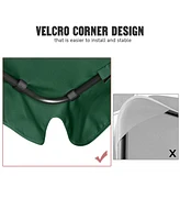 Yescom 64"x47" Swing Canopy Replacement UV30+ 180gsm Patio Top Cover Outdoor Green