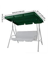 Yescom 64"x47" Swing Canopy Replacement UV30+ 180gsm Patio Top Cover Outdoor Green