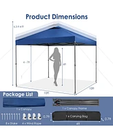 Slickblue 10 x Feet Foldable Outdoor Instant Pop-up Canopy with Carry Bag