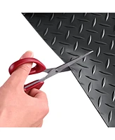 Yescom Garage Floor Mat Roll Diamond Protect Cover Trailer Pvc 3mm Thick 19.5x6.5 Ft