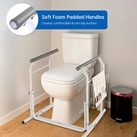 Yescom Toilet Safety Rails Frame,Elderly Assistance Products Handles for Seniors Elderly Disabled