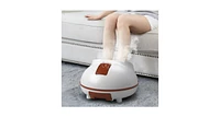 Slickblue Steam Foot Spa Bath Massager Foot Sauna Care with Heating Timer Electric Rollers