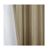 Madison Park Emilia Twist Tab Lined Blackout curtains for bedroom, Single Curtain with Privacy Lining Living Room