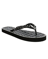 Juicy Couture Women's Spacey 2 Chain Detail Flip Flop Sandals