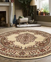 Closeout! Km Home Pesaro 5'3"x5'3" Round Area Rug