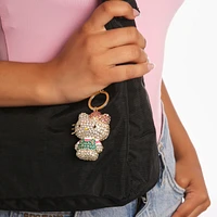 Sanrio Hello Kitty Pave 3D Bling Keychain - Bag Charm, Backpack Accessories, Travel Collectible Gift Keychains