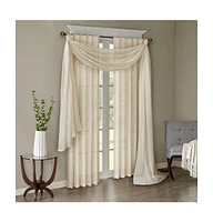 Madison Park Harper Solid Crushed Curtain Panel Pair