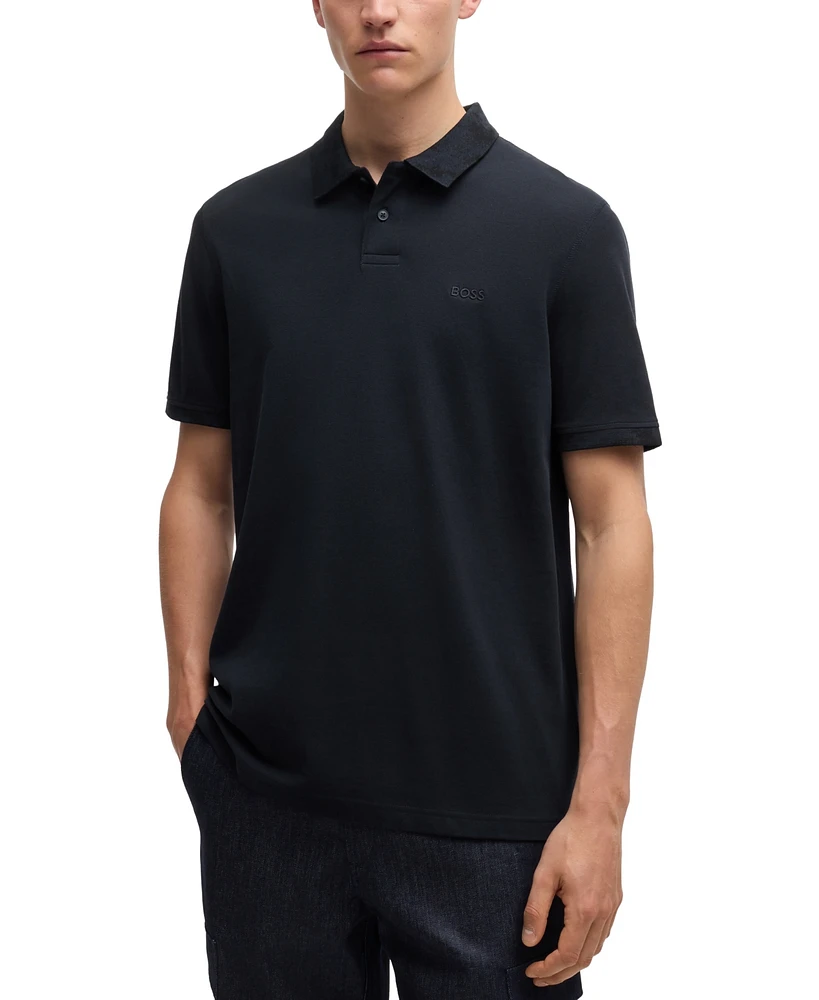 Boss by Hugo Men's Cotton-Pique Polo Shirt