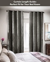 SunSmart Mirage Knitted Jacquard Damask Total blackout curtains for bedroom