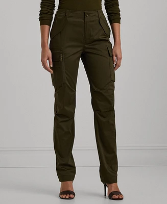 Lauren Ralph Petite Sateen Cargo Pants