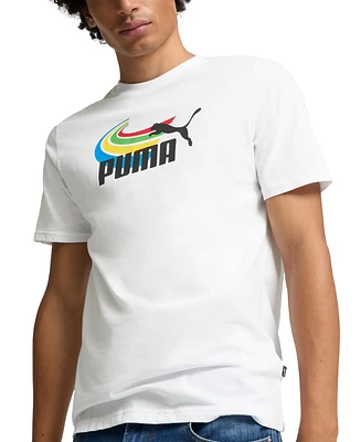 Puma Men's Summer Sports Short-Sleeve Graphic T-Shirt