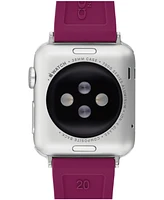 Coach Women's Plum Silicone Strap for Apple Watch 38mm, 40mm, 41mm