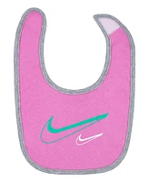 Nike Newborn Girls Printed Bodysuit, Headband and Bib Set