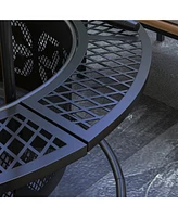 Ultimate Fire Pit Warmth, Grilling, and Convenient Storage